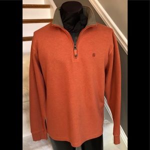 IZOD LUXURY SPORT MENS SZ L PULLOVER COTTON SHIRT